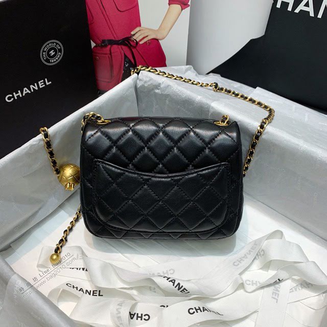 Chanel女包 1786黑色 Chanel2020新款單肩腋下包 Chanel鏈條單肩斜挎小號包  djc3996